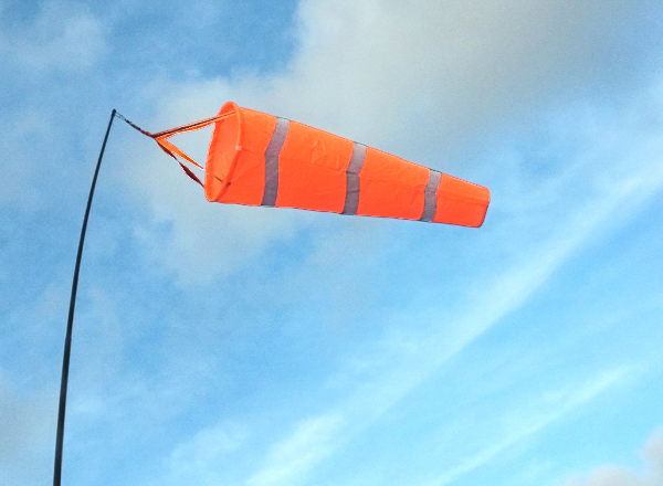 Additional Image of Aviation Wind Sock Orange 46 x 150cm [CLICK TO VIEW]